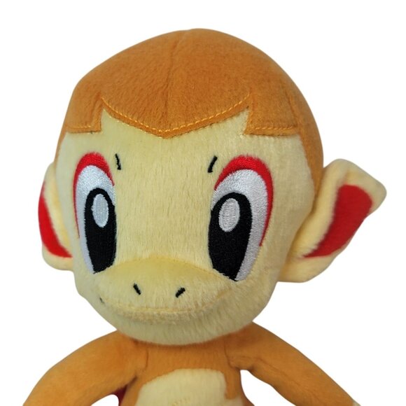 Official Pokemon Chimchar Monkey Plush Doll Figure 8" 2015 Tomy Stuffed Animal - Picture 2 of 10
